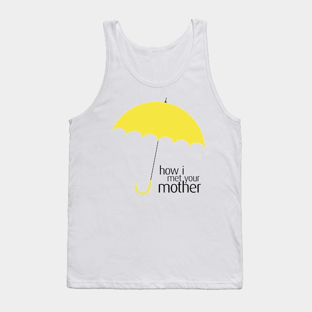 How I Met Your Mother Yellow Umbrella Logo Tank Top by Ven's Designs